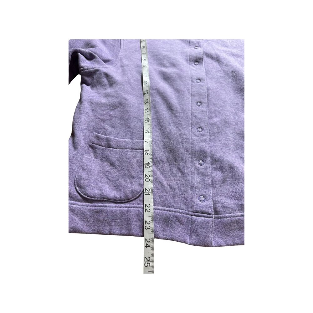 Vintage Classic Elements  XL Violet Cardigan Sweater Long Sleeve Button-Up - Picture 4 of 7